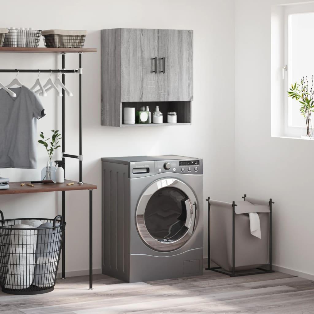 Vægskab 60x31x70 cm konstrueret træ grå sonoma-eg billede