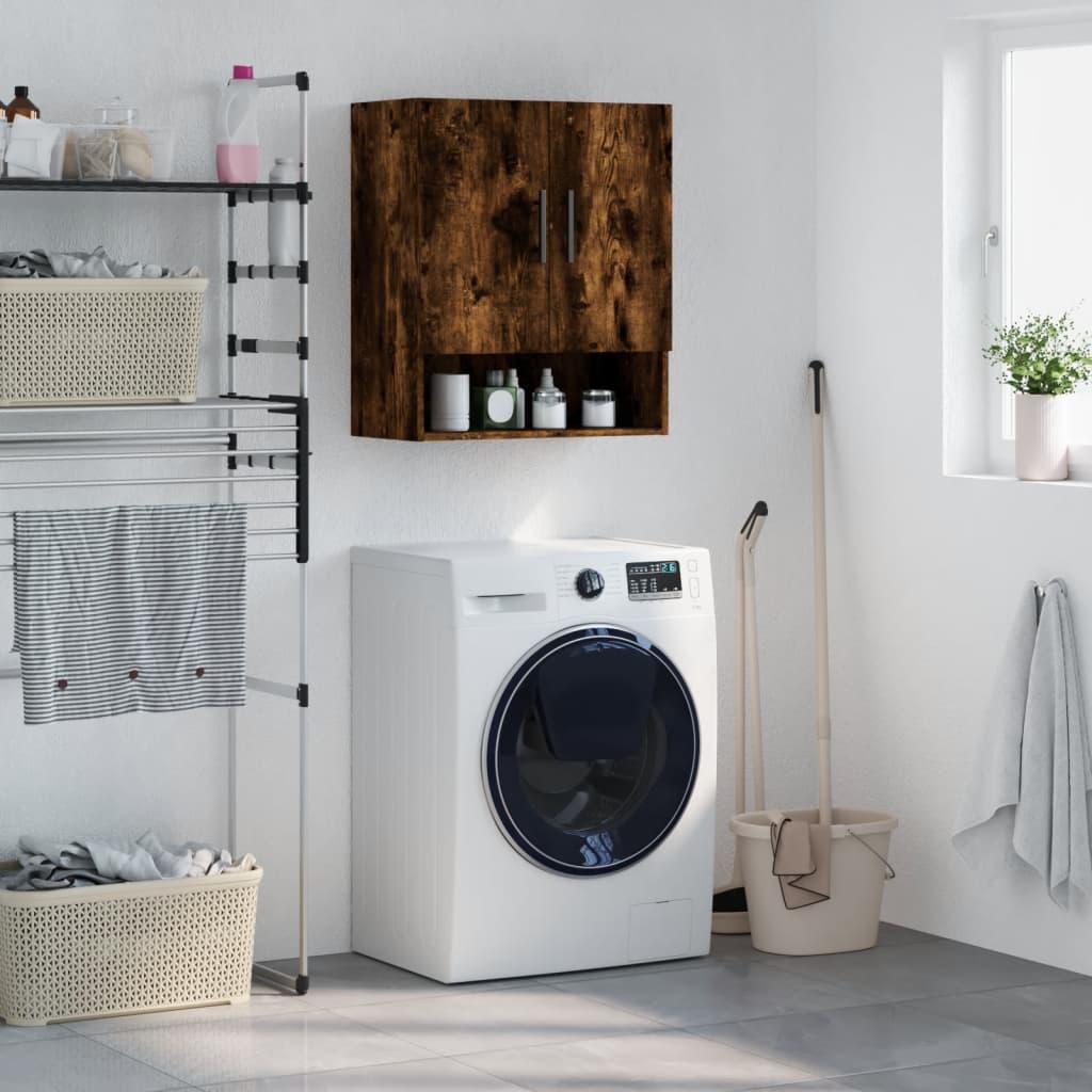 Vægskab 60x31x70 cm konstrueret træ røget egetræsfarve