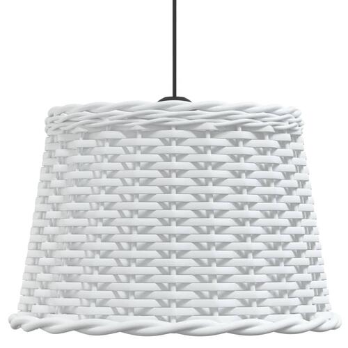 Lampeskærm til loftlampe Ø40x26 cm flet hvid