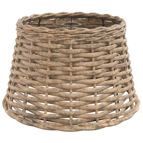 Lampeskærm til loftlampe Ø38x23 cm flet brun