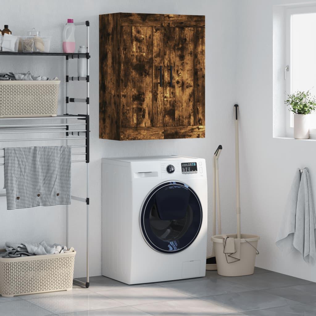 Vægskab 69,5x34x90 cm konstrueret træ røget sonoma-eg billede
