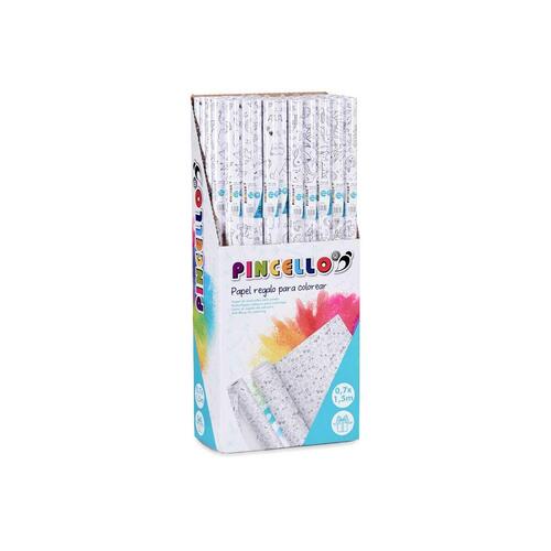 Gavepapir 70 x 150 cm Hvid (50 enheder)