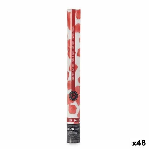 Konfetti kanon Kronblad Rød Papir 5 x 48,5 x 5 cm (48 enheder)