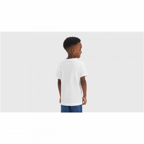 T-shirt Levi's Camo Poster Logo Bright Hvid - 8 år
