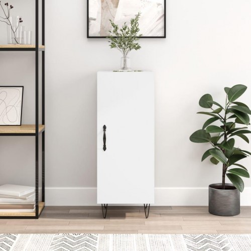 Skænk 34,5×34×90 cm i konstrueret træ - hvid
