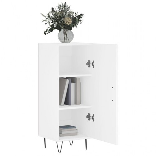 Skænk 34,5×34×90 cm i konstrueret træ - hvid
