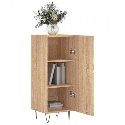 Skænk i konstrueret træ 34,5×34×90 cm - sonoma-eg