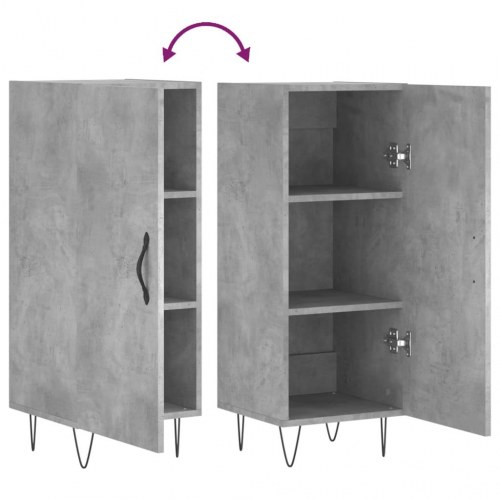 Skænk i konstrueret træ - 34,5 × 34 × 90 cm, betongrå