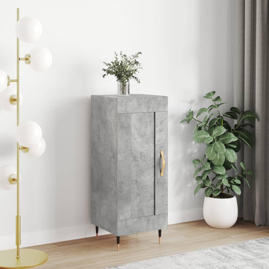 Skænk 34,5×34×90 cm i konstrueret træ - betongrå