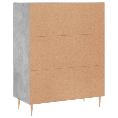 Skænk med glaslåge 69,5 x 34 x 90 cm - betongrå