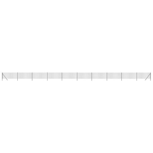 Trådhegn 1x25 m galvaniseret stål antracitgrå