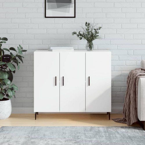 Skab 90 x 34 x 80 cm - hvid