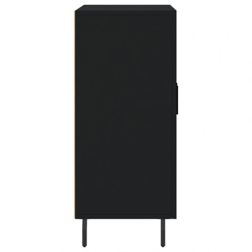 Skab 90x34x80 cm konstrueret træ sort