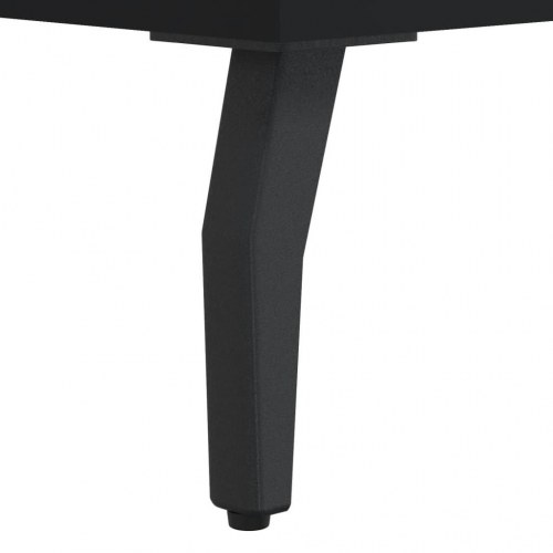Skab 90x34x80 cm konstrueret træ sort