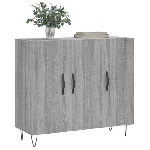 Skænk 90 x 34 x 80 cm - grå sonoma-eg