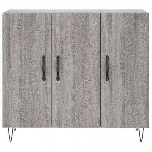 Skænk 90 x 34 x 80 cm - grå sonoma-eg