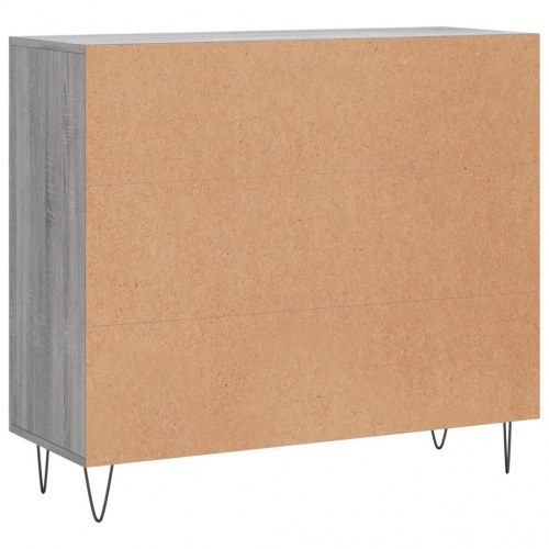 Skænk 90 x 34 x 80 cm - grå sonoma-eg