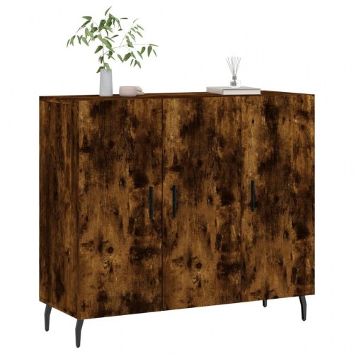 Skab 90 x 34 x 80 cm - røget egetræsfarve
