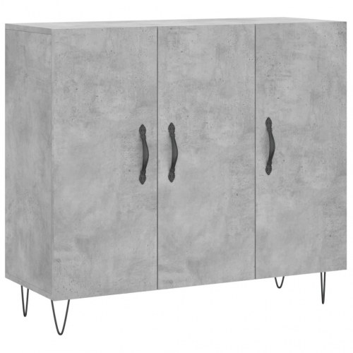 Skænk 90×34×80 cm i konstrueret træ - betongrå