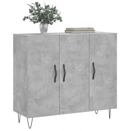 Skænk 90×34×80 cm i konstrueret træ - betongrå