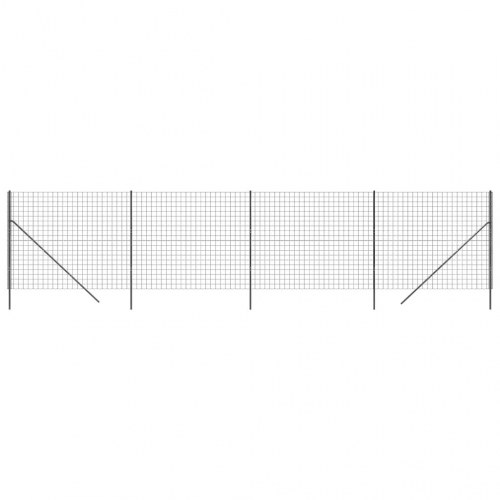 Trådhegn 1,8x10 m galvaniseret stål antracitgrå