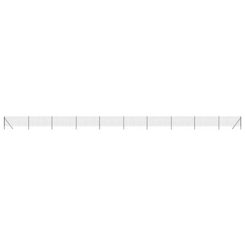 Trådhegn 1,1x25 m galvaniseret stål antracitgrå