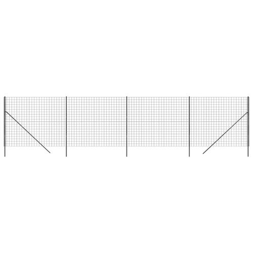 Trådhegn 2,2x10 m galvaniseret stål antracitgrå