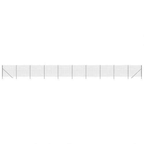 Trådhegn 2x25 m galvaniseret stål antracitgrå