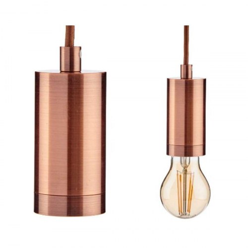 Pendel lampe bronze 60 W - 6 stk.