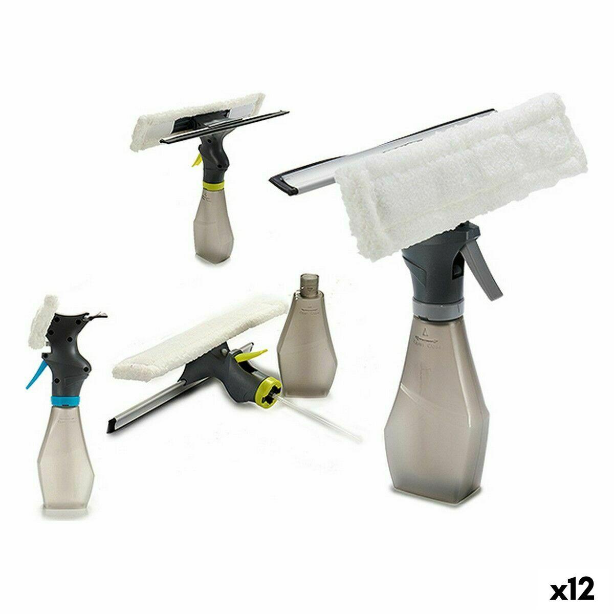 Vinduespudser med Integreret Damper Dobbelt Plastik 26 x 27,5 x 26 cm (12 enheder)