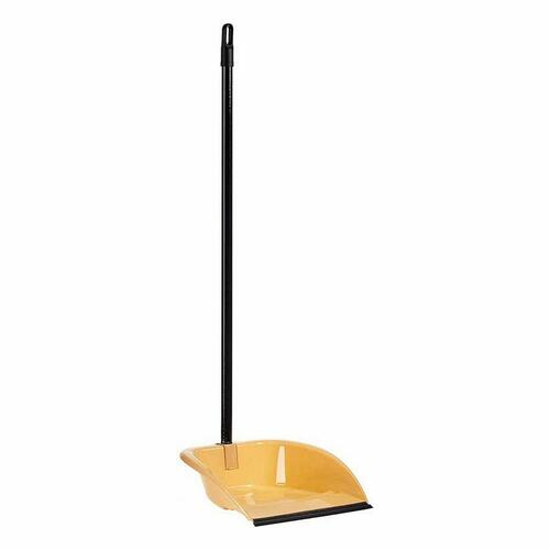 Fejebakke med langt skaft - foldbar, flødefarvet, PVC/metal, 28,5 × 87,5 × 31 cm (12 stk.)