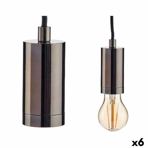 Pendel - Loftslampe i sort metal, 60 W (6 stk.)