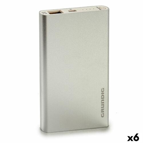 Powerbank Grundig 4000 mAh Sølvfarvet (6 enheder)