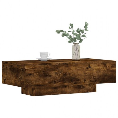 Sofabord i konstrueret træ - 100 × 49,5 × 31 cm, røget egetræsfarve