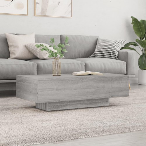 Sofabord i konstrueret træ - 100 × 49,5 × 31 cm, grå sonoma-eg