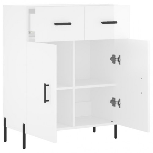 Skænk 69,5 x 34 x 90 cm i hvid højglans