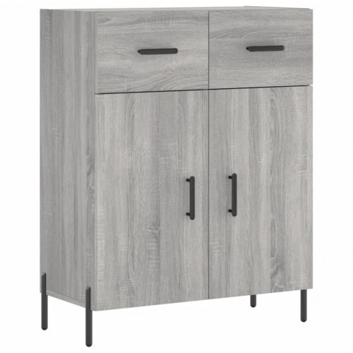 Skænk 69,5 x 34 x 90 cm i grå sonoma-eg