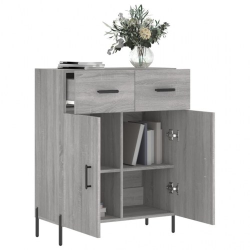 Skænk 69,5 x 34 x 90 cm i grå sonoma-eg