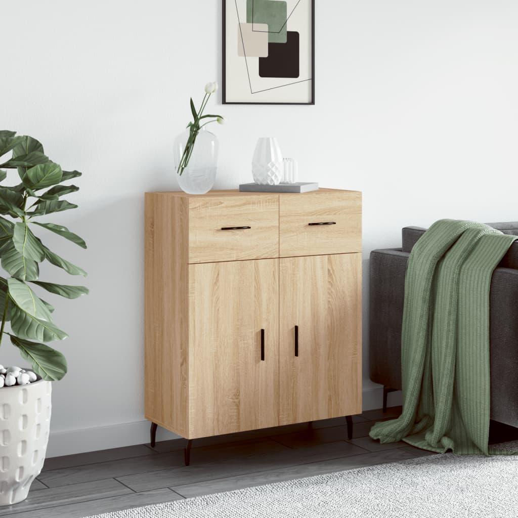 Skænk i konstrueret træ - 69,5 × 34 × 90 cm, sonoma-eg