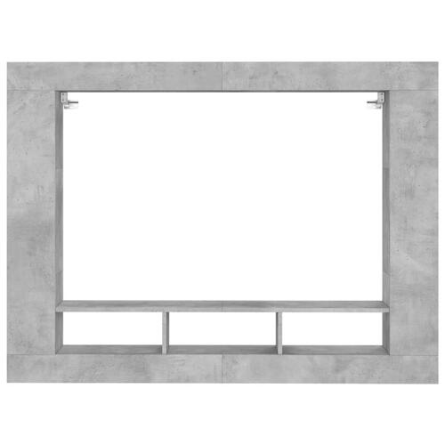 Tv-møbel 152x22x113 cm konstrueret træ betongrå
