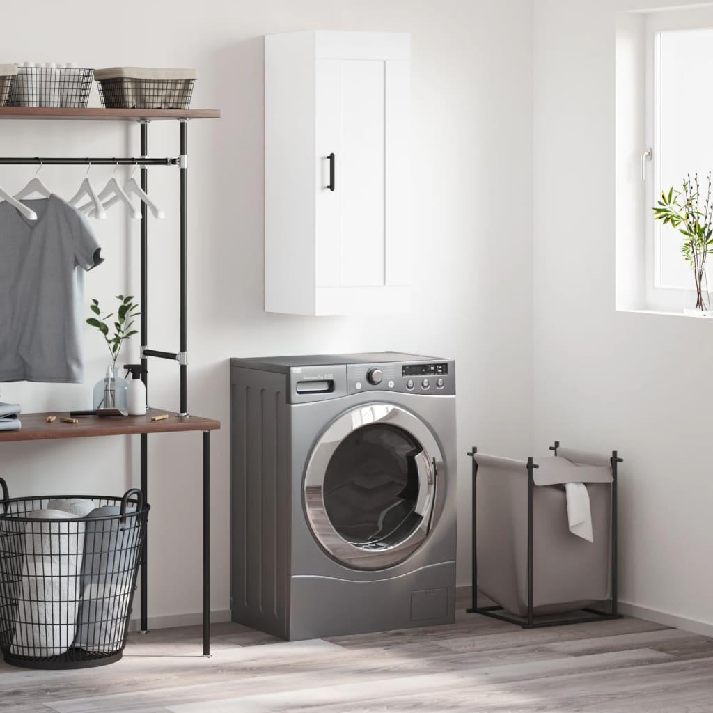 Vægskab 34,5X34X90 Cm Konstrueret Træ Etræsfarve - Hvid