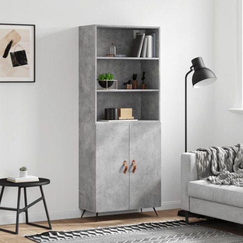Højskab 69,5 x 34 x 180 cm - betongrå
