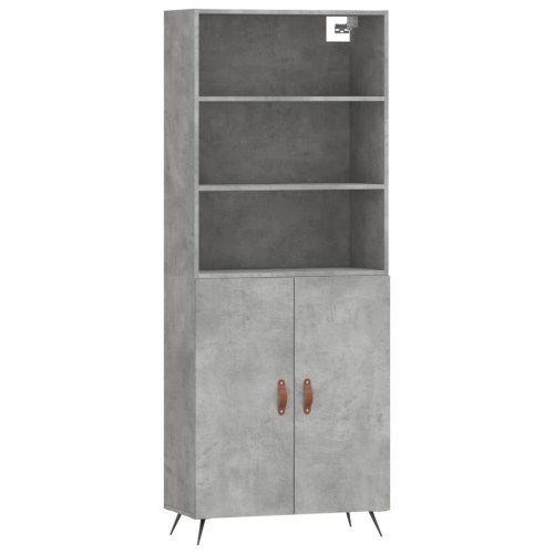Højskab 69,5 x 34 x 180 cm - betongrå