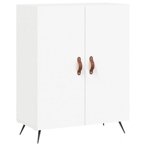 Højskab 69,5x34x180 cm konstrueret træ hvid