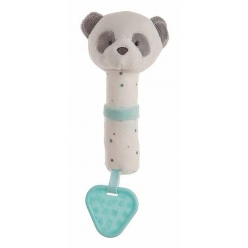 Bidering til baby - pandabjørn, akvamarin, 20 cm