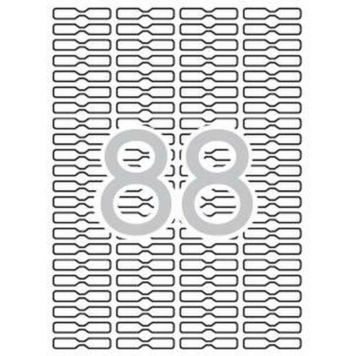 Printer labels Apli Hvid 25 Ark 45 x 8 mm