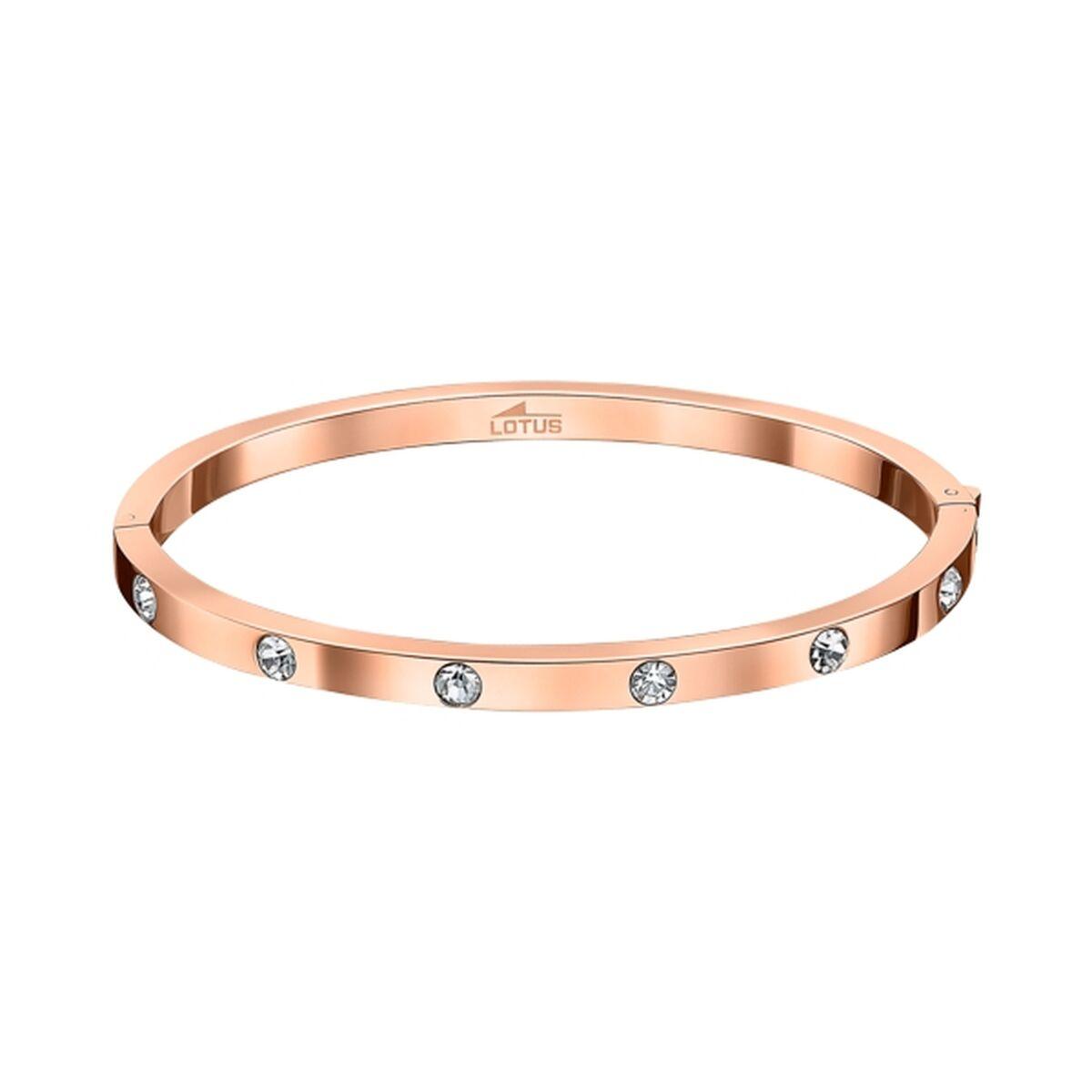 Lotus LS1846-2/3 armbånd til kvinder - rosaguldfarvet bangle med sten