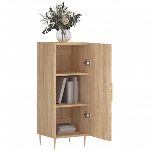 Skænk 34,5x34x90 cm konstrueret træ sonoma-eg