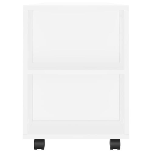 Tv-bord 102x34,5x43 cm konstrueret træ hvid