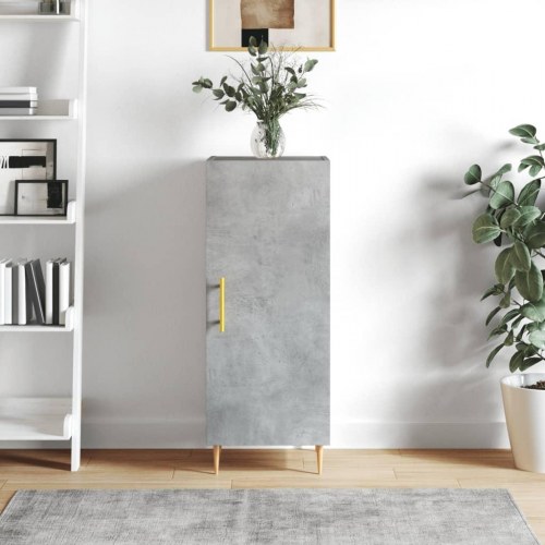 Skænk 34,5x34x90 cm konstrueret træ betongrå